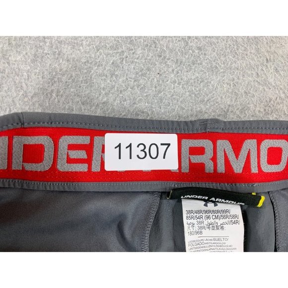 Under Armour 100% Polyester Chino Shorts (Men's 38) Gray - Picture 5 of 11